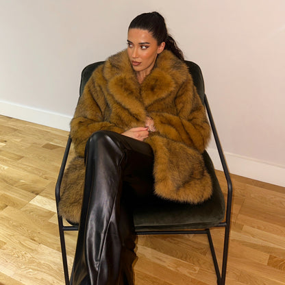 Premium Vintage Style Faux Fur